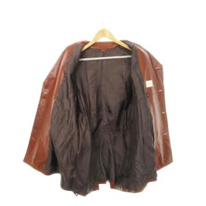 THE SUIT COMPANY ザスーツカンパニー トレンチコート レザー 羊革 本革 ベルト 茶 ブラウン /AH20 GY11