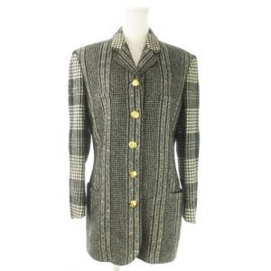 イスタンテ istante 90s ヴィンテージ テーラード ジャケット ツイード 総裏地 千鳥格子 チェック