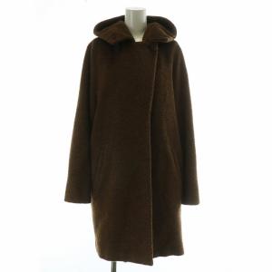 フーデッドシャギーコート 36 ブラウン 60860973