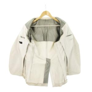 GUCCI テーラードジャケット コーデュロイ シングル 背抜き センターベント 46R S グレー /AH21