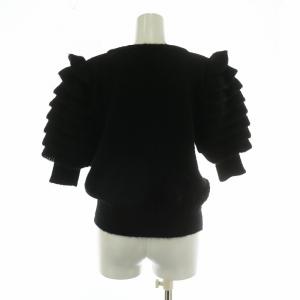 Christian Dior PRET-A-PORTER プレタポルテ ヴィンテージ ニット セーター ウール 半袖 クルーネック フリル