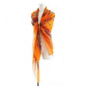 【美品 鑑定済】エルメス 大判ストール ショール Hロゴ カシミヤ 72×218 3sf0035-1.jpg
