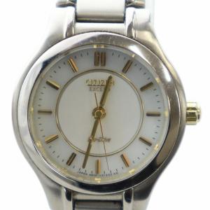 エクシード EXCEED エコドライブ 腕時計 ウォッチ ソーラー ロゴ シルバー色 A980-T001947