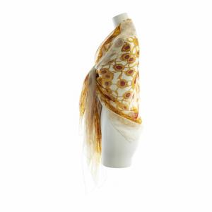 CHANEL 大判 スカーフ ストール ココマーク シルク