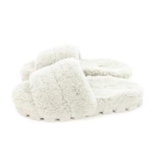 UGG サンダル スリッパ フラット ムートン ボア 24cm グレー /AH2 GY27