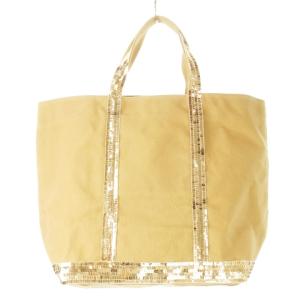 Vanessa bruno トートバッグ キャンバス 帆布 スパンコール オレンジブラウン /CK2 GY18