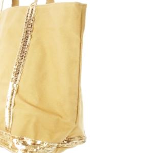 Vanessa bruno トートバッグ キャンバス 帆布 スパンコール オレンジブラウン /CK2 GY18