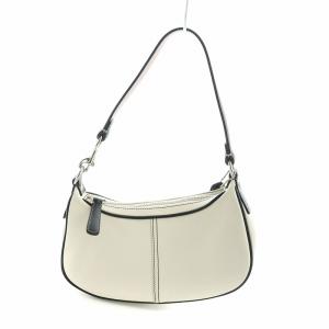 ミニハンドバッグ ワンハンドル レザー ロゴ 白 ホワイト 7593 GY18 /MQ