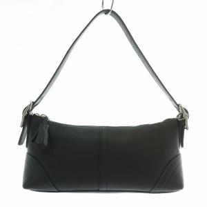 ハンドバッグ ワンショルダー レザー 内側シグネチャー 黒 ブラック 8A64 /XZ GY18