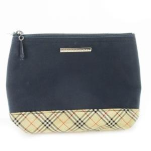 ポーチ ナイロン 切替 ノバチェック ネイビー