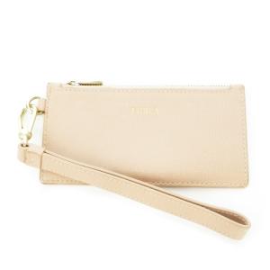 コインケース 小銭入れ カードケース ポーチ ストラップ付き レザー 革 ロゴ ピンク /CK25 GY18