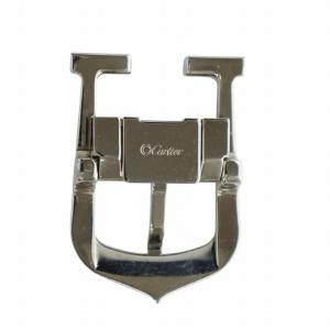 ベルト バックル ロゴ 刻印 シルバー色 GY18 /MQ OH