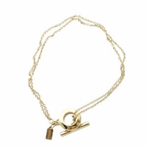 COACH ブレスレット 2連 アクセサリー マンテル ロゴ ゴールド色 GY18 /MQ