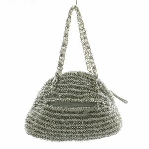 ANTEPRIMA ハンドバッグ ワイヤーバッグ ラメ グレー シルバー色 /XZ GY18