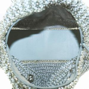 ANTEPRIMA ハンドバッグ ワイヤーバッグ ラメ グレー シルバー色 /XZ GY18