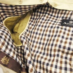 Aquascutum ステンカラーコート ロング丈 コットン ライナー付き 42 XL ベージュ /CK3 GY18