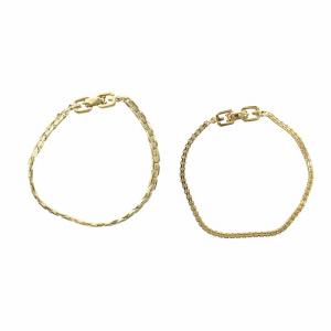 GIVENCHY ヴィンテージ チェーン ブレスレット 3点セット アクセサリー ゴールドカラー 金色 GY18 /MQ