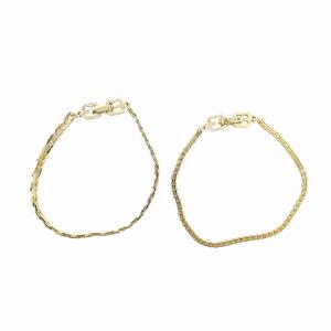 GIVENCHY ヴィンテージ チェーン ブレスレット 3点セット アクセサリー ゴールドカラー 金色 GY18 /MQ