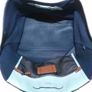 COACH ゴッサム トート 34 トートバッグ ハンド レザー マグネット 型押しロゴ 水色 ライトブルー C0240