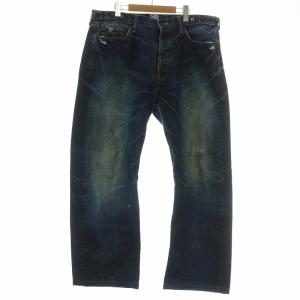 デニムパンツ ダメージ加工 ハチの巣 36