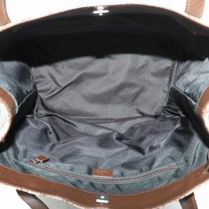 GUCCI トートバッグ GGキャンバス レザー GG柄 ブラウン