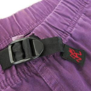GRAMiCCi クライミングショートパンツ ツイル ウエストゴム ベルト ロゴ アウトドア L 紫 パープル /MN12