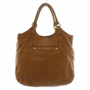 TORY BURCH アマンダ AMANDA トートバッグ ショルダー 2WAY レザー ロゴ 茶色 ブラウン /XZ GY18
