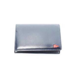 カードケース 名刺入れ スムースレザー バイカラー ロゴ 紺 ネイビー 黒 ブラック /AH4 GY18