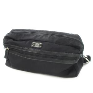 ボディバッグ ワンショルダーバッグ ナイロン レザー 革 ロゴ 黒 ブラック /CK22 GY18