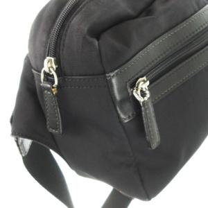 COACH ボディバッグ ワンショルダーバッグ ナイロン レザー 革 ロゴ 黒 ブラック /CK22 GY18