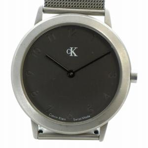 腕時計 ウォッチ クォーツ ロゴ グレー文字盤 シルバー色 K3111 GY18 /MQ