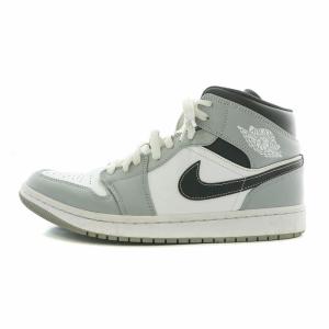 エアジョーダン1 ミッド グレー ホワイト アンスラサイト