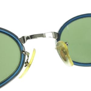 Ray-Ban サングラス 眼鏡 メタルフレーム オーバル ミラーレンズ ロゴ シルバーカラー 青 ブルー RB3123