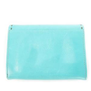 Dakota 二つ折り財布 ウォレット 小銭入れあり レザー 革 透かし彫りカービング 花柄 緑 グリーン エメラルド