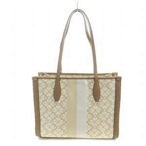 kate spade new york フラワー ジャガード ミディアム エブリシング トート ハンドバッグ ロゴ ベージュ KK608 Y04