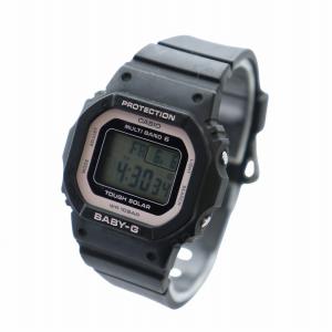 CASIO ベビージー Baby-G 腕時計 ウォッチ 電波ソーラー スクエア デジタル ラバーベルト 黒 ブラック