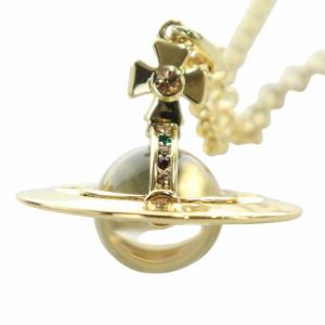 ペンダント オーブ ラインストーン ゴールドカラー