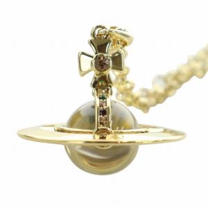 Vivienne Westwood ペンダント オーブ ラインストーン ゴールドカラー