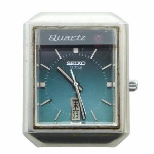 V.F.A. ジャンク品 腕時計 ケースのみ クォーツ セコンドフラッシュ 青文字盤 デイト