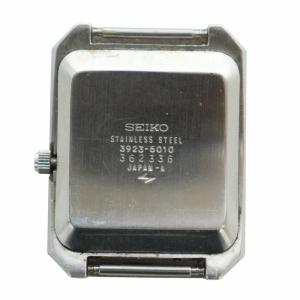 SEIKO V.F.A. ジャンク品 腕時計 ケースのみ クォーツ セコンドフラッシュ 青文字盤 デイト