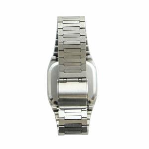 SEIKO ジャンク品 腕時計 ウォッチ クォーツ ロゴ デジタル フロントボタン シルバー色 F231-500A