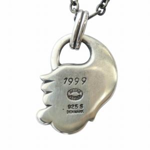 GEORG JENSEN イヤーペンダント 1999年 ネックレス アクセサリー Silver925 ロゴ シルバー色 GY18