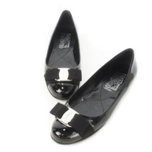 SHELLEY 1 バレエシューズ パンプス フラット パテント エナメル ヴァラリボン ロゴ 5.5