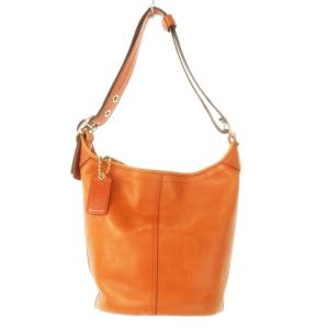 ハンドバッグ ワンショルダーバッグ レザー 革 ステッチ オレンジ F13353 /CK7 GY18