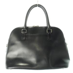 agnes b. ハンドバッグ 2way ショルダーバッグ レザー 革 ロゴ 黒 ブラック /CK8 GY18