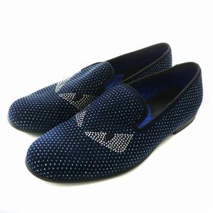 スリッポン モンスター ラインストーン 9 ブラック