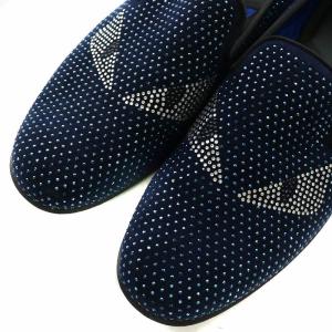 FENDI スリッポン モンスター ラインストーン 9 ブラック