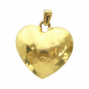 ヴィンテージ ネックレス アクセサリー ペンダント ハート ロゴ ゴールドカラー 金色 GY18 /MQ