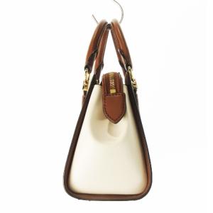 MICHAEL KORS ハンドバッグ 2way ショルダーバッグ レザー 革 配色 バイカラー ロゴ 茶 ブラウン /CK15