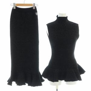 24AW セットアップ ノースリーブ ニット マーメイド スカート